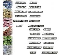 12 Pack of Magnetic Toolbox Labels - 12/24/36Pcs Toolbox Labels Magnetic, Reusable General Tool Box, Easy to Stick and Remove (Black,24Pcs)