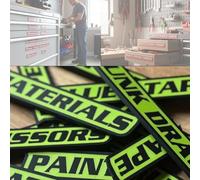 12 Pack of Magnetic Toolbox Labels,Durable 3D-Printed Tool Box Labels,Reusable Easy to Stick Steel Drawer Tags Organize Accessories,Carts,Drawers,and Cabinets (Green)