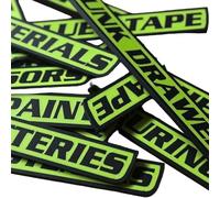 12 Pack of Magnetic Toolbox Labels, Magnetic Tool Box Drawer Labels, 3D Printed Label Organizers, Reusable Tags for Steel Toolboxes, Carts, Drawers, and Cabinets (Green)