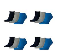12 pair Puma Sneaker Invisible Socks Unisex Mens & Ladies, Socken & Strümpfe:39-42, Farben:277 - blue / grey mélange