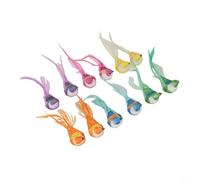 12 pájaros de espuma artificiales realistas con plumas reales para decoración de jardín, adornos de boda y proyectos de manualidades