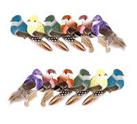 12 Pájaros Simulados, Marionetas De Pájaros Coloridas, Pájaros De Decoración De Jardín, Accesorios De Fotografía De Aves, Adornos De Paisajismo, Decoración De Primavera