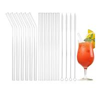 12 pajitas de cristal
