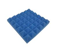 12 paneles acústicos, paneles de pared insonorizados de espuma de 300 x 300 x 50 mm, paneles de pared insonorizados de color rojo, azul, negro y gris(Blue)