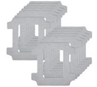 12 paños de limpieza accesorios para robot limpiacristales Ecovacs Winbot W2S/W2S Omni, paños de microfibra lavables para una limpieza efectiva, varios cristales de ventana en salas de estar, baños