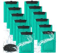 12 paquetes de cartuchos de filtro de carbono para Tetra EasyCrystal C250/300, almohadillas de repuesto con carbón activo y zeolita, almohadillas de filtro de repuesto para acuario, para filtros