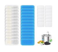 12 paquetes de filtros para fuente de gatos compatibles con Oneisall PWF-001 2L/67ozCat Water Fountain, esponjas prefiltradas