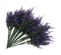 12 paquetes de flores artificiales para exteriores, arbustos falsos, plantas para el hogar, jardín, porche, ventana, decoración colgante de plástico, resistente a los rayos UV, como se muestra, 13.8
