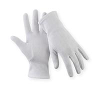 12 Par Guantes de Algodón Guantes Tricota Blanco Blanqueado - blanco, large Gr. 9