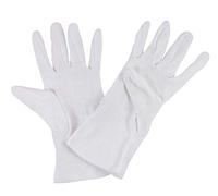 12 Par Guantes de Algodón Guantes Tricota Blanco Blanqueado - blanco, large Gr. 9