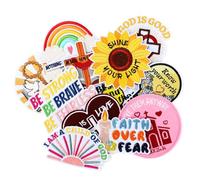 12 Parches Bordados con Versículos Bíblicos para Planchar, Parches Cristianos para Coser Apliques Religiosos Vintage para Tela Mochilas Sombreros Vaqueros Vestidos Decoración de Reparación