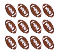 12 Parches de Fútbol, Parches Termoadhesivos de Rugby con Borde Dorado Parches de Fútbol Americano Parches Deportivos Bordados
