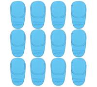 12 parches para ojos para gafas de 4 x 2 pulgadas, parches para ojos transpirables para niños para gafas con orificio, reutilizables para niños para adultos, ambliopía perezosa, estrabismo