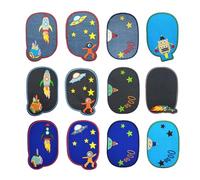 12 Parches Termoadhesivos para Ropa,Tela termoadhesiva,Decoraciones Adhesivas para Coser y Planchar,Reparación y Decoración de Bolsas, Pantalones, Sombreros, Jeans,Parches Bordados de Bricolaje