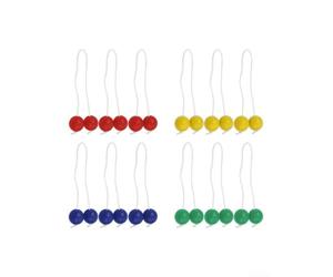12 Pares Bolas para Ladder Golf Cuerda 50cm PP 12 Pares Bolas