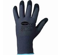 12 Pares de Guantes con Revestimiento de microespuma de nitrilo * Canton * Negro/enviado
