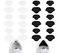 12 pares de parches de reparación de talón de microfibra autoadhesivos, parches de prevención de agujeros para zapatos para la mayoría de tipos de zapatos y asientos, tamaño grande + tamaño pequeño