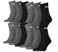 12 Pares Puma Calcetines Short Crew Tenis Casual Unisex Talla 35-49
