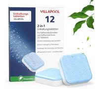 12 pastillas descalcificadoras para cafeteras automáticas Jura de 2 fases