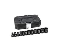 12 PC. 1/5,1 cm Drive 6 points Standard SAE Jeu de douilles Impact