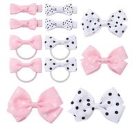 12 Pcs Accesorios de Pelo para Niña, 8 pcs Clips Pelo Bebe Niña y 2 pcs Gomas Pelo Niña, Pinzas de Pelo Horquillas para Niña Bebe Infantiles