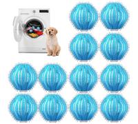 12 Pcs Atrapa Pelos Lavadora,Bolas Quita Pelos Mascota,Bolas atrapa pelos para Lavadora,Reutilizable,Atrapa Pelos Lavadora Mascotas,Quita Pelusa Cabello de la Ropa en la Lavadora