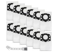12 PCS Bolsas para Aspiradora Karcher WD2 Plus / WD3 / KWD1 / KWD2 / KWD3 / SE 4001 / SE 4002 / WD3.200 - WD3.800 M,Compatible con Kärcher 2.863-314.0Bolsas de aspiradora KFI 357,Con un cepillo
