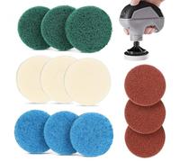 12 PCS Cepillo de Limpieza Eléctrico Juego Accesorios Almohadillas Limpieza Compatibles con Bosch Home and Garden 6033 para Limpiar Paredes, Baño, Cocina