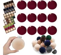 12 Pcs Christmas Ball Ornaments, Flocked Ornaments, Velvet Ornaments for Christmas Tree, Velvet Christmas Ornaments, Hanging Christmas Decorations Indoor, 2.36 Inch (Single Color - B)