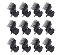 12 pcs clips de rodillo caliente clips de rizos de plástico para la sección de la sección de cabello para mujeres, clips de rodillos calentados