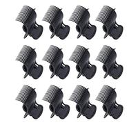 12 pcs clips de rodillo caliente clips de zagal de rizado de plástico para mujeres sectores de cabello para niñas clips de rodillos calientes