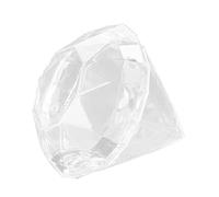 12 Pcs Diamond Shaped Acrylic Candy Boxes, 2.8x2.6 Inch Clear Plastic Wedding Party Favor Candy Box Jar Candy Storage Box for Bridal Shower, Valentines Day Party