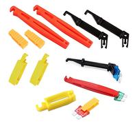 12 Pcs Extractor de Fusibles para Automóviles, Pinzas Fusible Coche para Automóvil Extractores Fusibles Cuchilla Coche Fuse Puller Professional Insertion Removal Tool Herramientas de Clip Fusible