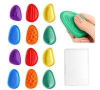 12 pcs Fidget Toys Juguetes Sensoriales Niños, Piedras Sensoriales, Motricidad Fina y Alivio del Estrés, Juego Autismo Antiestrés para Calmar a los Autistas, Ideal para Viajes, Regalo de cumpleaños
