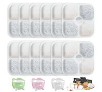 12 Pcs Filtros Fuente Gatos Compatible con Catit Pixi Fonte de Agua para Gatos, Filtro Fuente Gato, Filtro Fuente para Gatos, Filtro de Repuesto para Fuente de Agua Gatos Bebederos Fuente