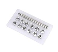 12 PCS Herramienta de estampado del zodiaco chino Diy Cuero de cuero Taller Stamper Many para amantes de la artesanía