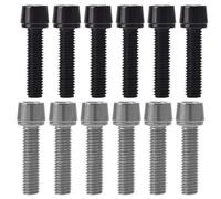 12 PCS M5 x 20 mm Tornillos De Perno De Bicicleta,Tornillos para Bicicleta Tornillo De Aleación De Titanio Tornillo De Fijación para La Potencia De La Bici Pernos de Vástago