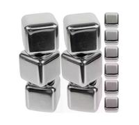 12 Pcs Metal Ice Cubes Whiskey for Accessories Stone 304 Stainless Steel Practical