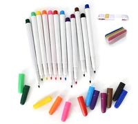 12 pcs Plumas Marcadoras para Tela Borrables con Agua 4 Colores Tiza Costura Con Cinta Métrica Marcador Ropa Plumas Lavables Costura Accesorios Profesional
