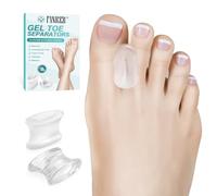 12 Pcs Separadores de Silicona para Dedos Superpuestos, Espaciadores de Dedo para Enderezar los Dedos Superpuestos para Hombres y Mujeres, Corrector de Dedo de Pies para Relajar y Estirar