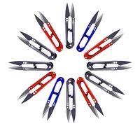 12 Pcs Tijeras de Costuras, Tijeras Hilo, Tijeras Coser Costura, Corta Hilos de Costura para Corte de Bordado de Puntada, Proyectos de Bricolaje, Hilo de Pescar, Tela, Plantas Pequeñas(Multicolor)