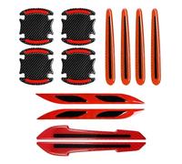 12 Pegatinas Reflectantes para Coche, Tiras Anticolisión para Coche, Cubierta Protectora Antiarañazos para Manija De Coche, Película Protectora De Pintura para Coche, Accesorios para Coche