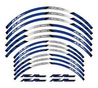 12 Pegatinas Reflectantes para Llantas De Motocicleta KLR650 KLR 650 1987-2023 Borde de la Etiqueta engomada(Color 3)