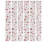 12 Pegatinas Rosas Rojas, Retro Exquisito, Plantas Y Flores Autoadhesivas, Calcomanías De Álbumes De Recortes, Decoración De Material De Manual De Artesanía De Bricolaje.