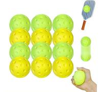 12 pelotas silenciosas para pickleball - Bolas de práctica de espuma silenciosa, reducción de ruido, pelota de entrenamiento para interiores y exteriores para principiantes, personas mayores y al aire