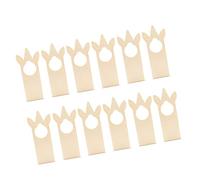 12 perchas de madera para puerta, sin terminar, 3.54 x 9.45 pulgadas, letrero sin terminar para puerta de manualidades
