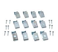12 perchas de metal para colgar macetas de 5 a 8 pulgadas en paredes, vallas, soluciones de jardín verticales (plateado)