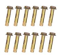 12 pernos de tornillo de expansión Rawl M8x60mm, tuerca hexagonal, perno de anclaje de manga de expansión de alta resistencia, fijaciones de alta resistencia para pared de ladrillo de hormigón