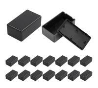 12 Pezzi Scatola di Giunzione Nera Custodia in Plastica Scatola Elettronica per Progetti Scatola per Progetti Elettronici in Plastica per Alimentazione Esterna 60 x 35 x 25 mm