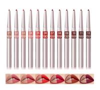 12-Piece Lip Liner Set | Creamy Matte Lip Pencil Makeup Kit | Sculpting Lip Liner Pens | Long-Lasting Lip Makeup Set for Women, for Mother, Wife & Girlfriends
